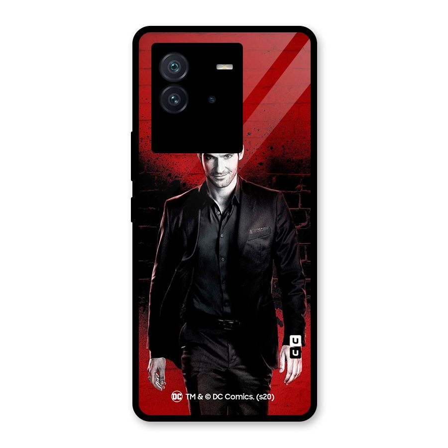 Lucifer Morningstar Wings Shadow Glass Back Case for Vivo iQOO Neo 6 5G