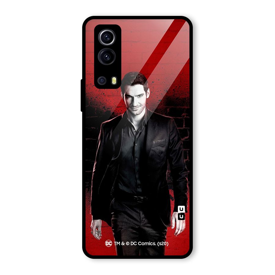 Lucifer Morningstar Wings Shadow Glass Back Case for Vivo iQOO Z3
