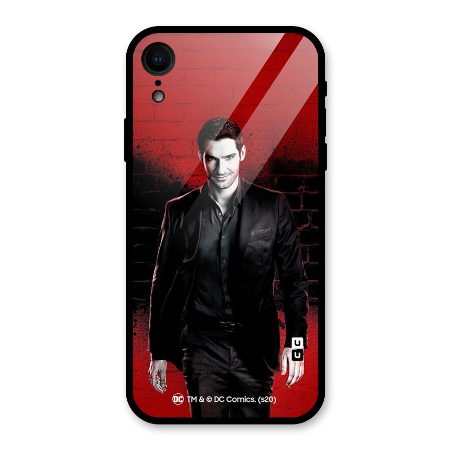 Lucifer Morningstar Wings Shadow Glass Back Case for XR