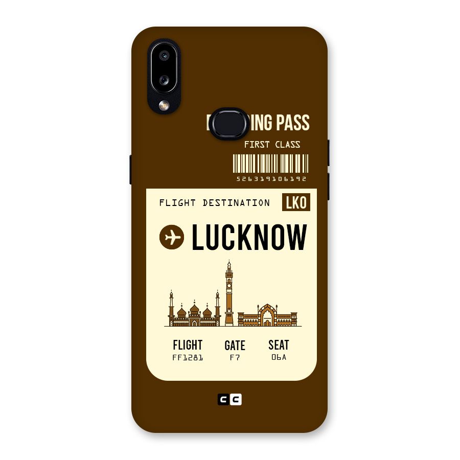 Lucknow Boarding Pass Back Case for Galaxy A10s