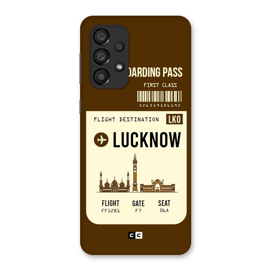 Lucknow Boarding Pass Back Case for Galaxy A33 5G