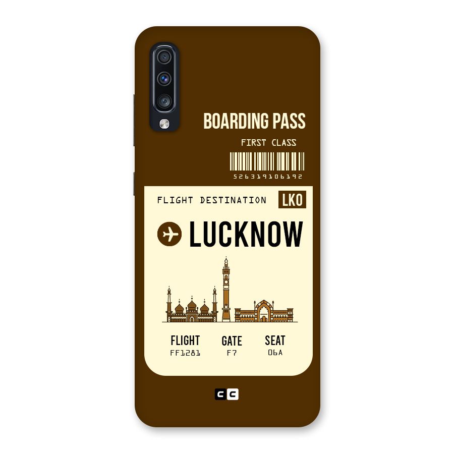Lucknow Boarding Pass Back Case for Galaxy A70