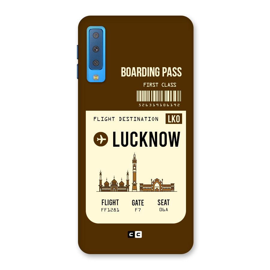 Lucknow Boarding Pass Back Case for Galaxy A7 (2018)