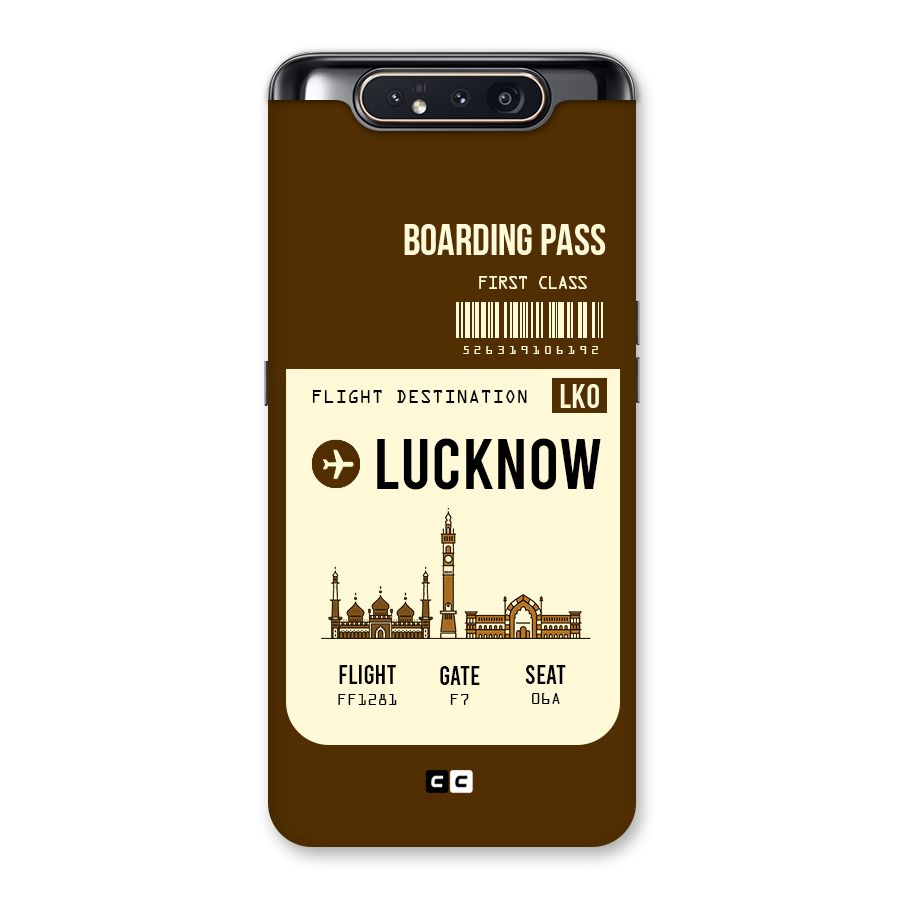 Lucknow Boarding Pass Back Case for Galaxy A80