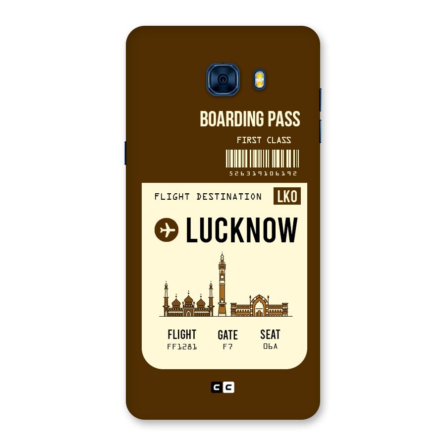 Lucknow Boarding Pass Back Case for Galaxy C7 Pro