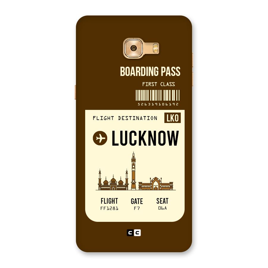 Lucknow Boarding Pass Back Case for Galaxy C9 Pro
