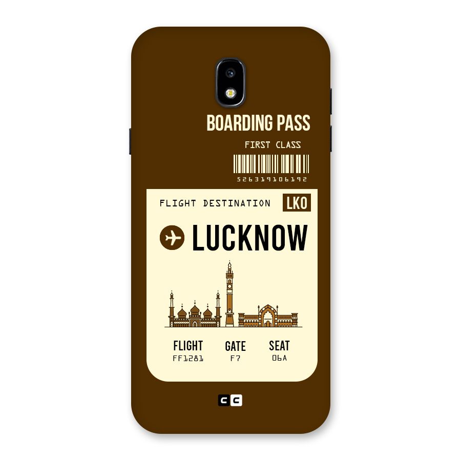 Lucknow Boarding Pass Back Case for Galaxy J7 Pro