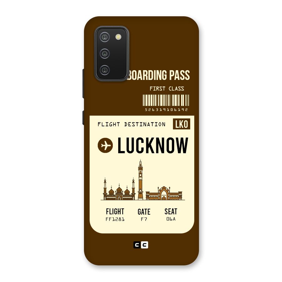 Lucknow Boarding Pass Back Case for Galaxy M02s