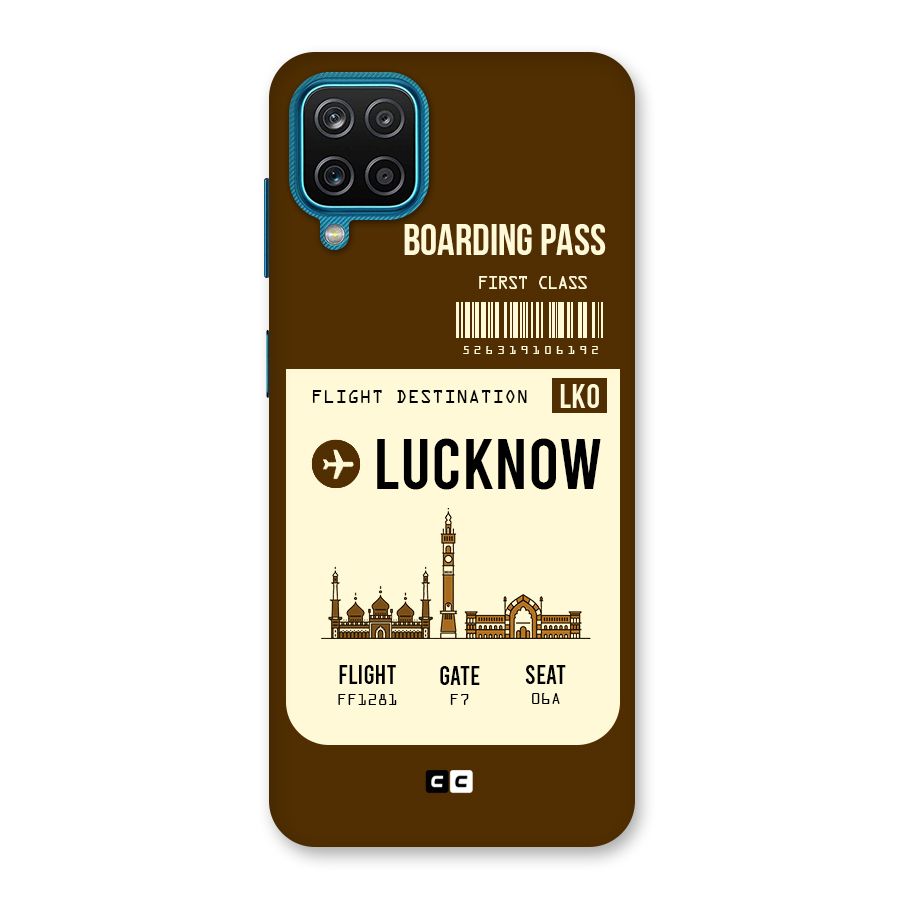 Lucknow Boarding Pass Back Case for Galaxy M12