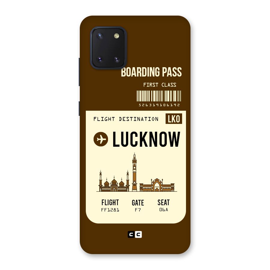 Lucknow Boarding Pass Back Case for Galaxy Note 10 Lite