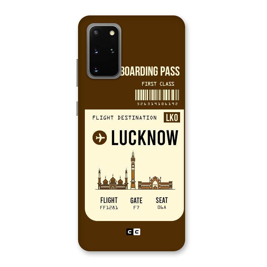 Lucknow Boarding Pass Back Case for Galaxy S20 Plus