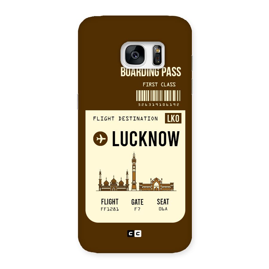 Lucknow Boarding Pass Back Case for Galaxy S7 Edge