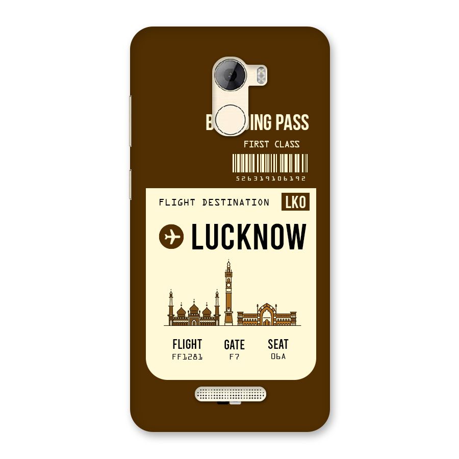 Lucknow Boarding Pass Back Case for Gionee A1 LIte