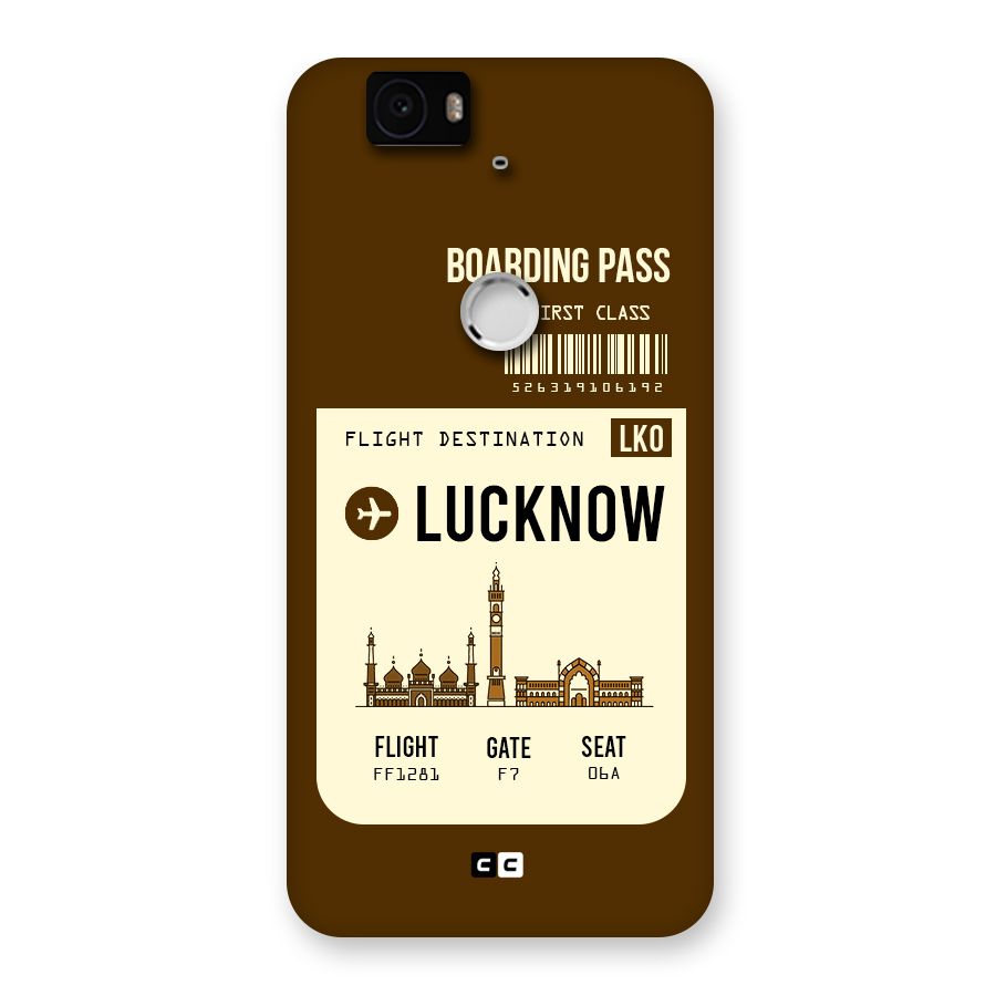Lucknow Boarding Pass Back Case for Google Nexus-6P