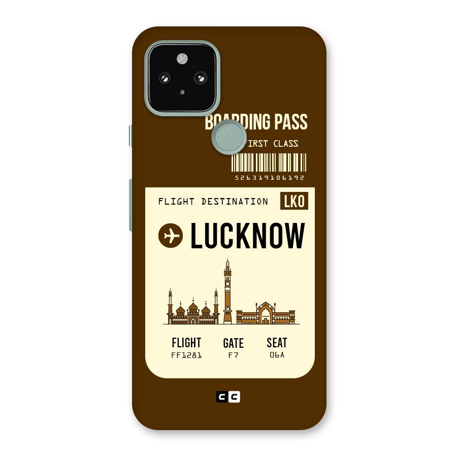 Lucknow Boarding Pass Back Case for Google Pixel 5