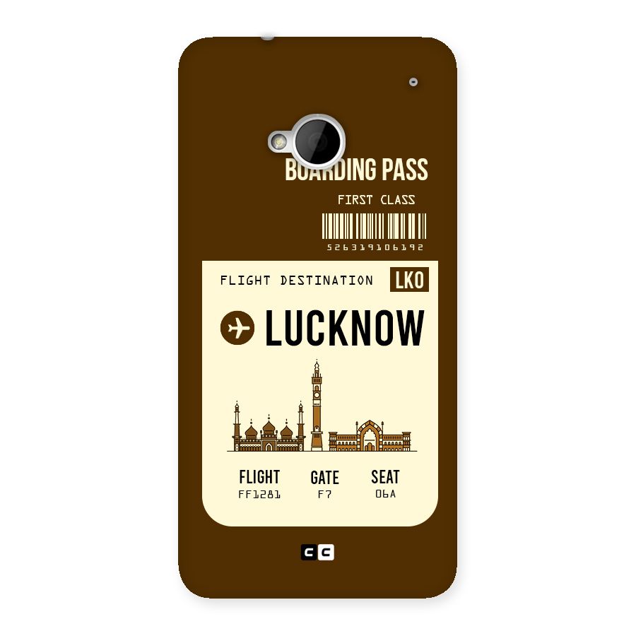 Lucknow Boarding Pass Back Case for HTC One M7