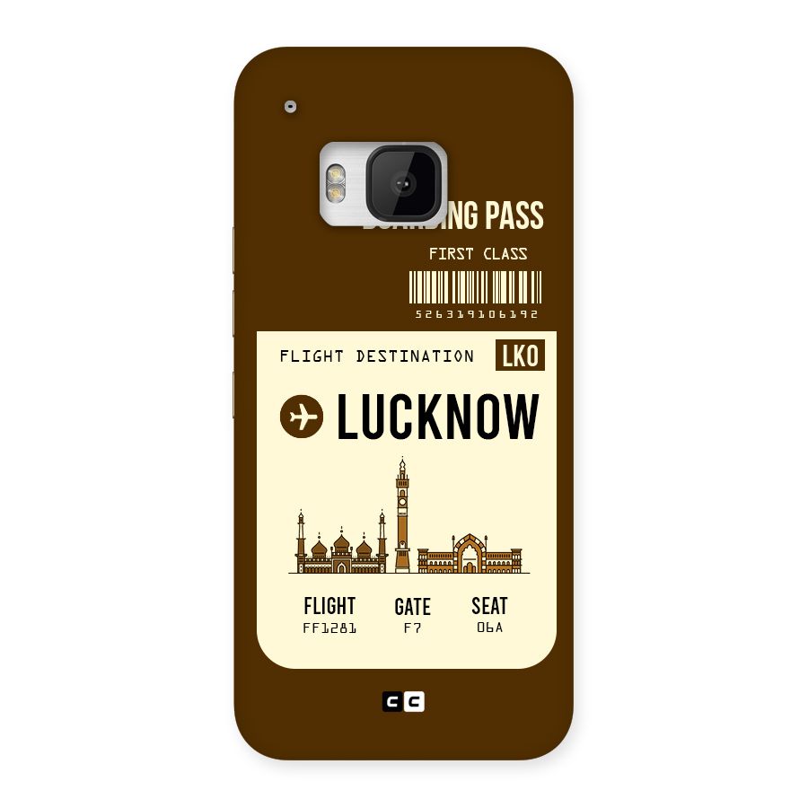 Lucknow Boarding Pass Back Case for HTC One M9