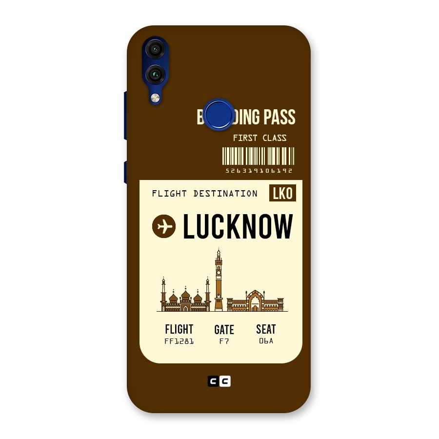 Lucknow Boarding Pass Back Case for Honor 8C