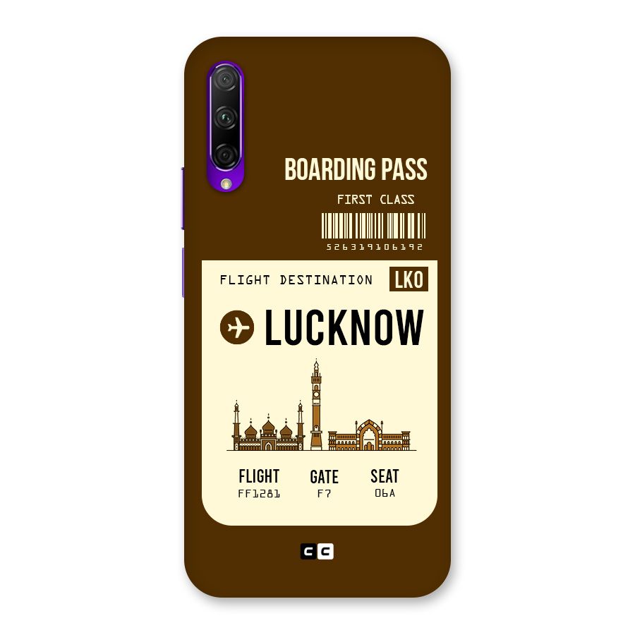 Lucknow Boarding Pass Back Case for Honor 9X Pro