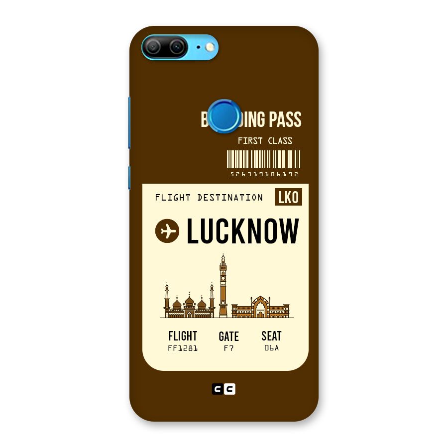 Lucknow Boarding Pass Back Case for Honor 9 Lite