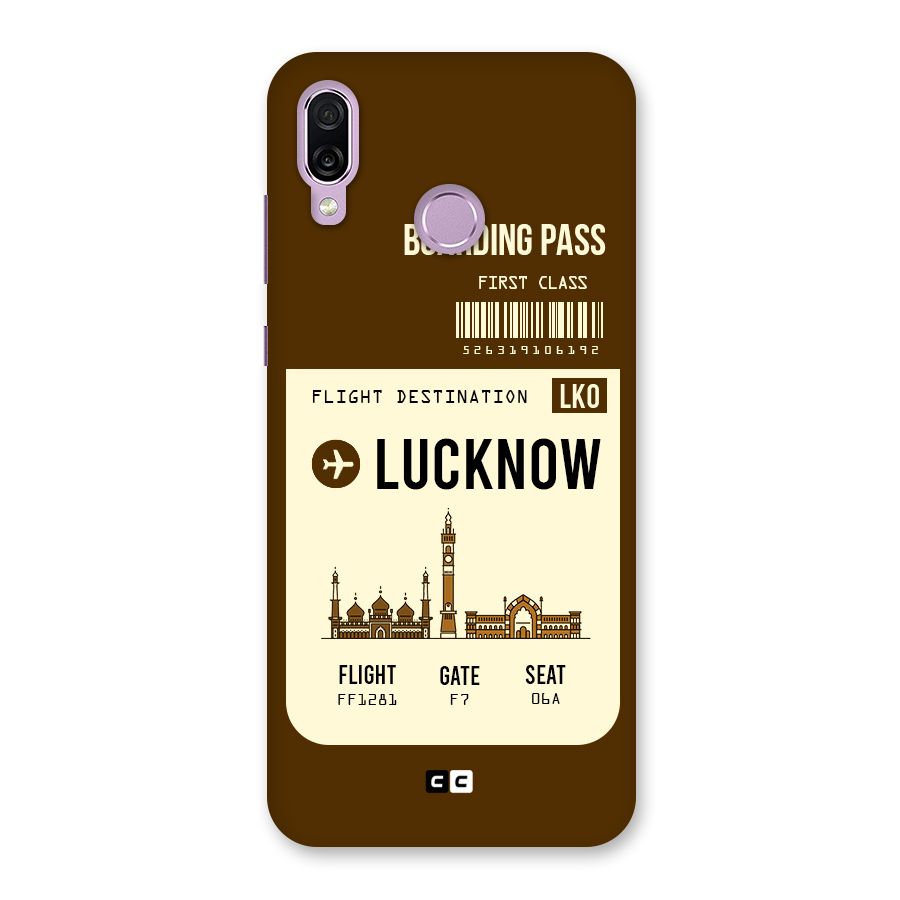 Lucknow Boarding Pass Back Case for Honor Play