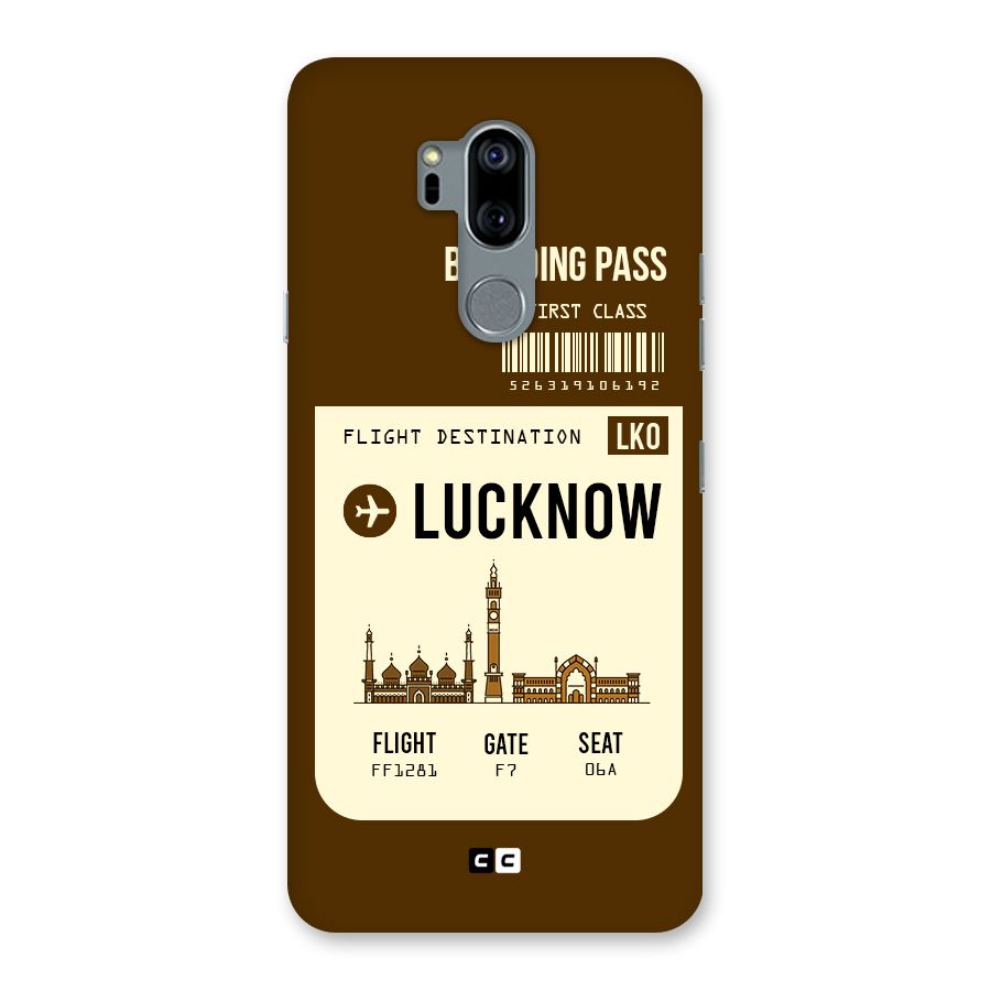 Lucknow Boarding Pass Back Case for LG G7