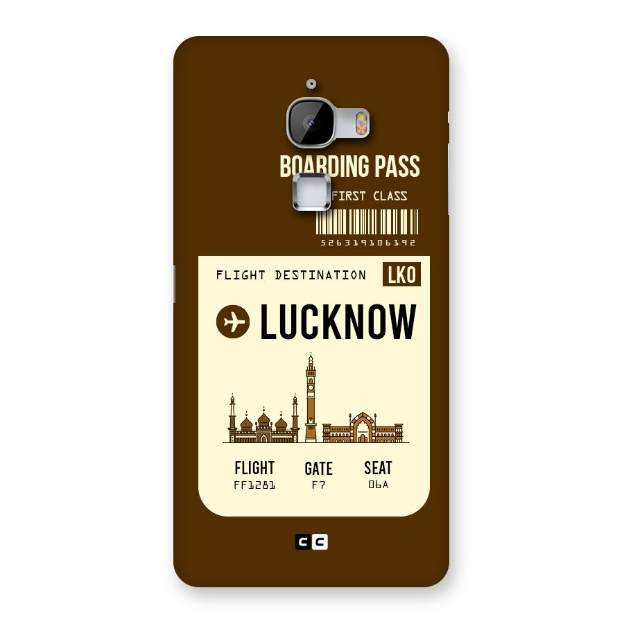 Lucknow Boarding Pass Back Case for LeTv Le Max