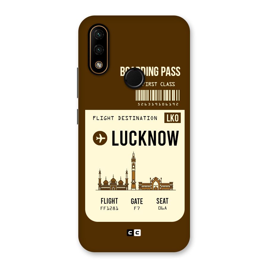 Lucknow Boarding Pass Back Case for Lenovo A6 Note