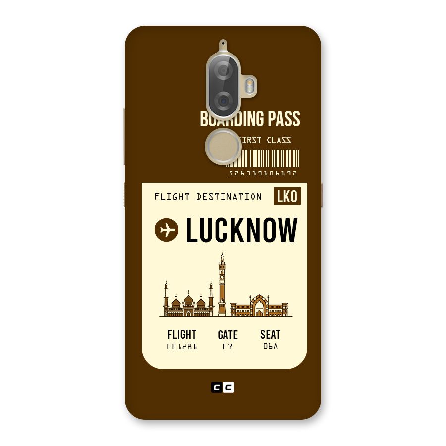 Lucknow Boarding Pass Back Case for Lenovo K8 Plus