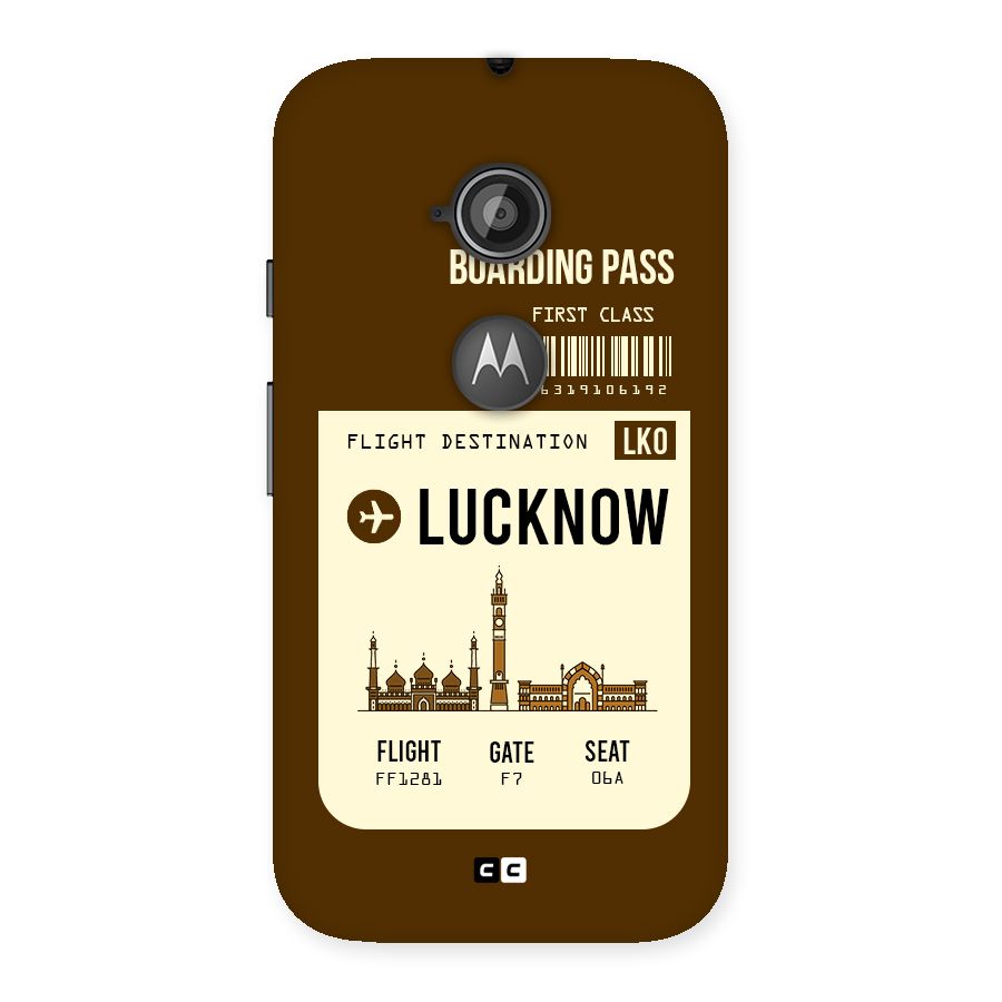 Lucknow Boarding Pass Back Case for Moto E 2nd Gen