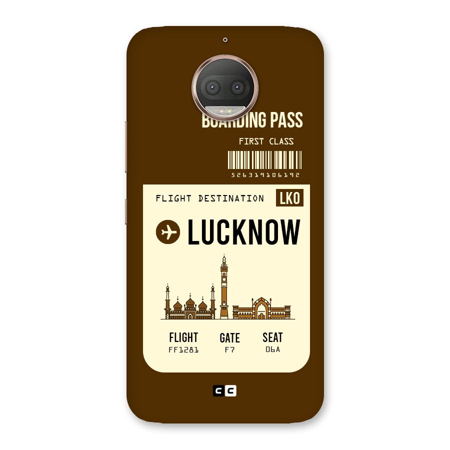 Lucknow Boarding Pass Back Case for Moto G5s Plus