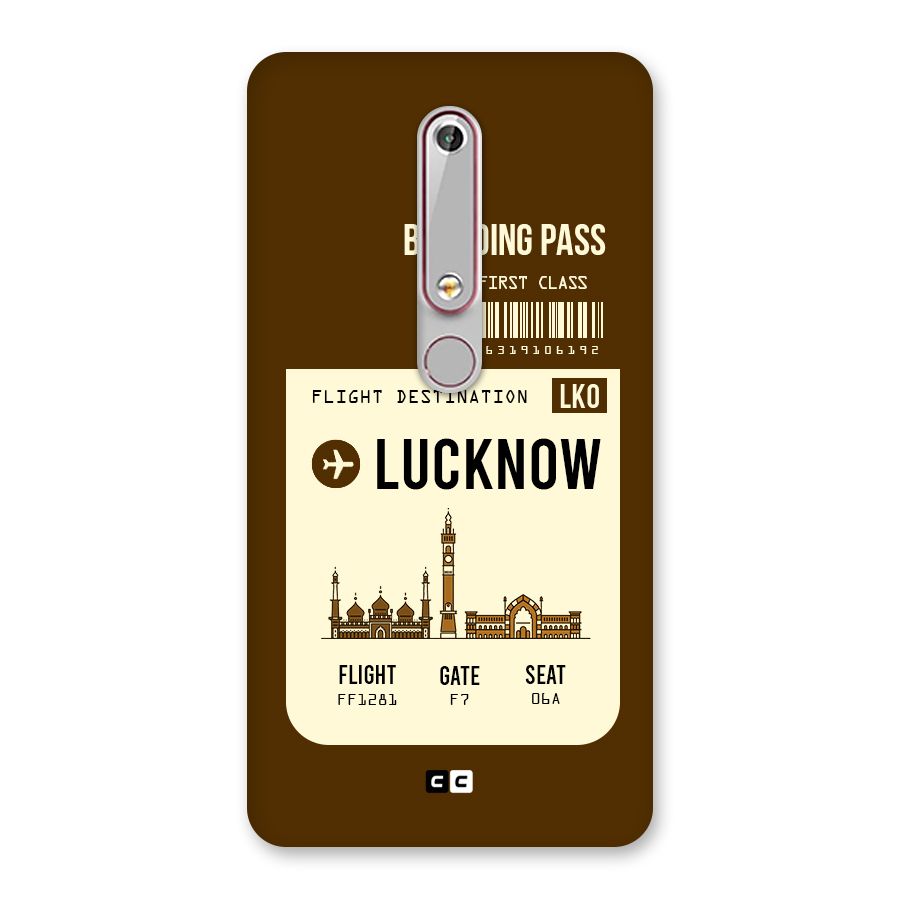 Lucknow Boarding Pass Back Case for Nokia 6.1