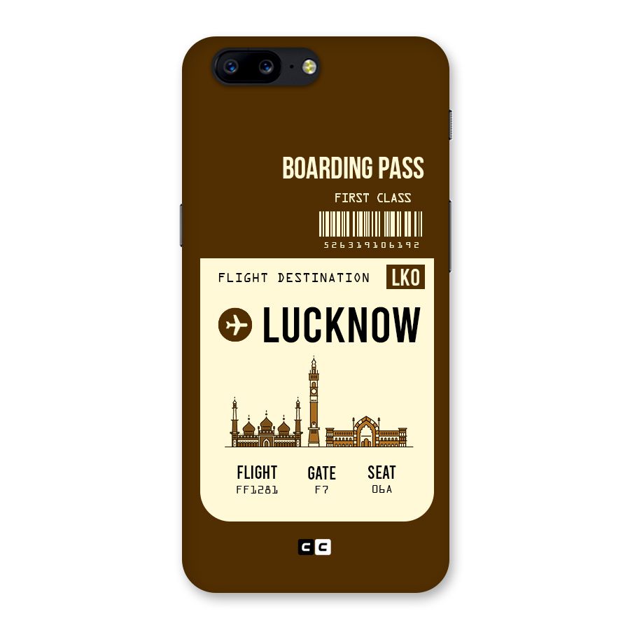 Lucknow Boarding Pass Back Case for OnePlus 5