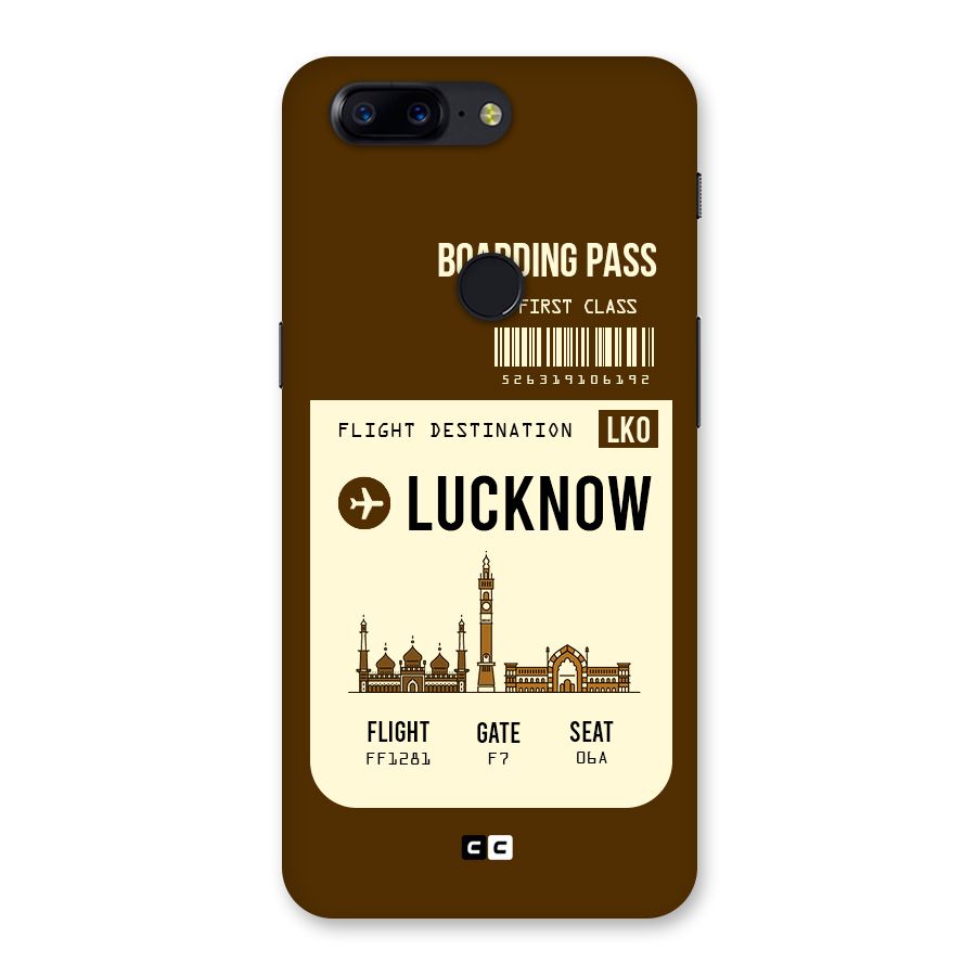 Lucknow Boarding Pass Back Case for OnePlus 5T