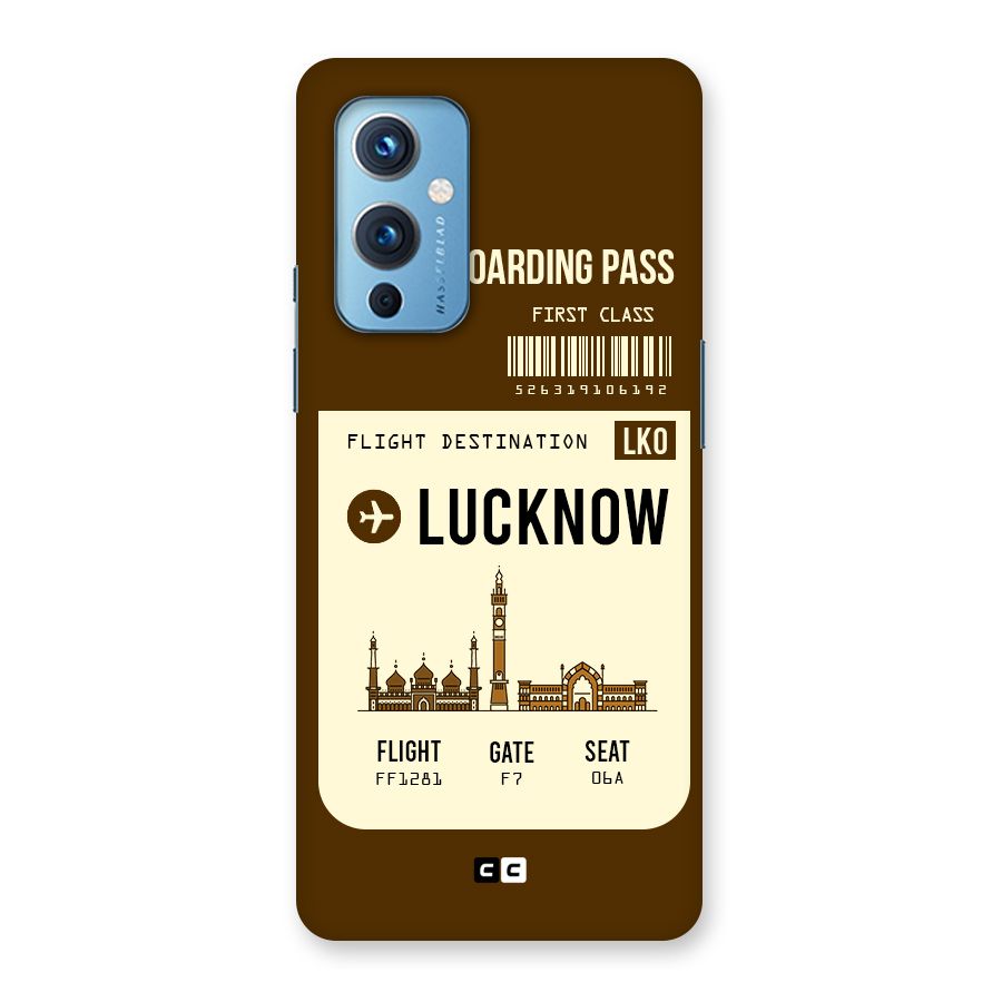 Lucknow Boarding Pass Back Case for OnePlus 9