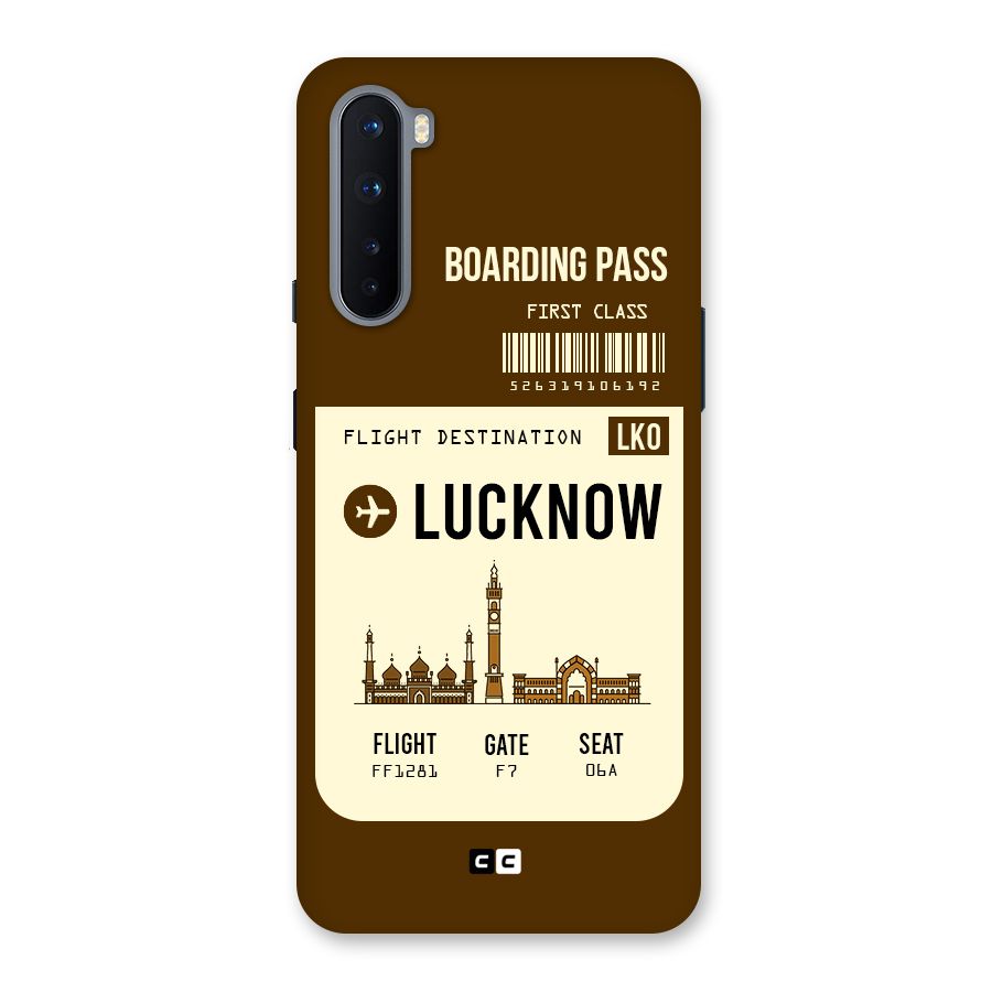 Lucknow Boarding Pass Back Case for OnePlus Nord