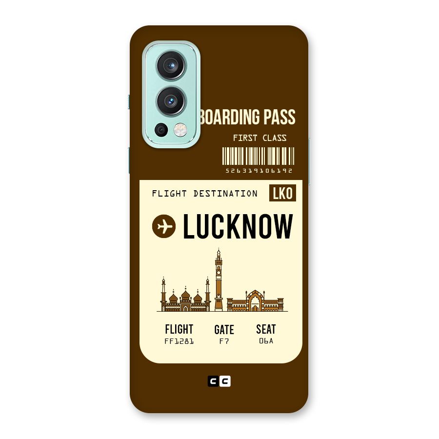 Lucknow Boarding Pass Back Case for OnePlus Nord 2 5G