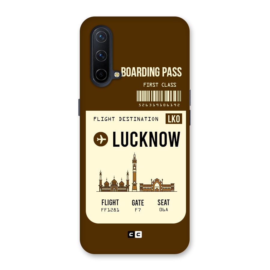Lucknow Boarding Pass Back Case for OnePlus Nord CE 5G