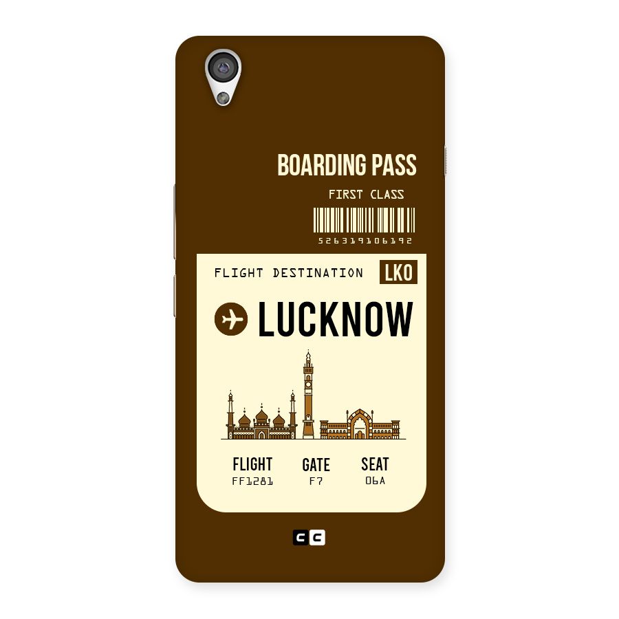 Lucknow Boarding Pass Back Case for OnePlus X