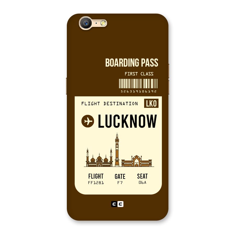 Lucknow Boarding Pass Back Case for Oppo A57