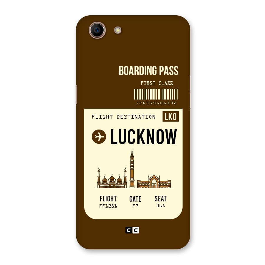 Lucknow Boarding Pass Back Case for Oppo A83 (2018)