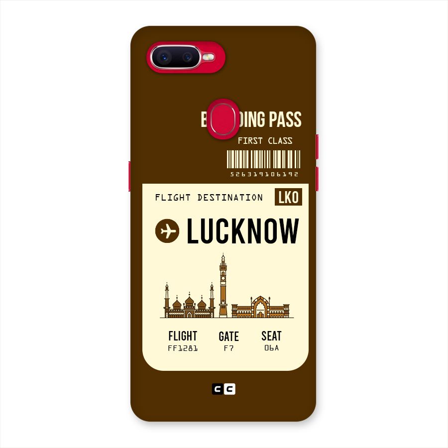 Lucknow Boarding Pass Back Case for Oppo F9 Pro