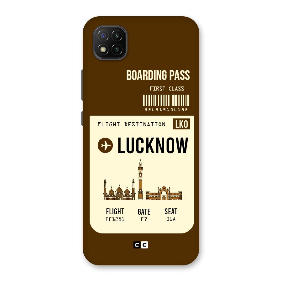 Lucknow Boarding Pass Back Case for Poco C3
