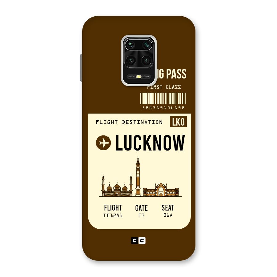 Lucknow Boarding Pass Back Case for Poco M2 Pro