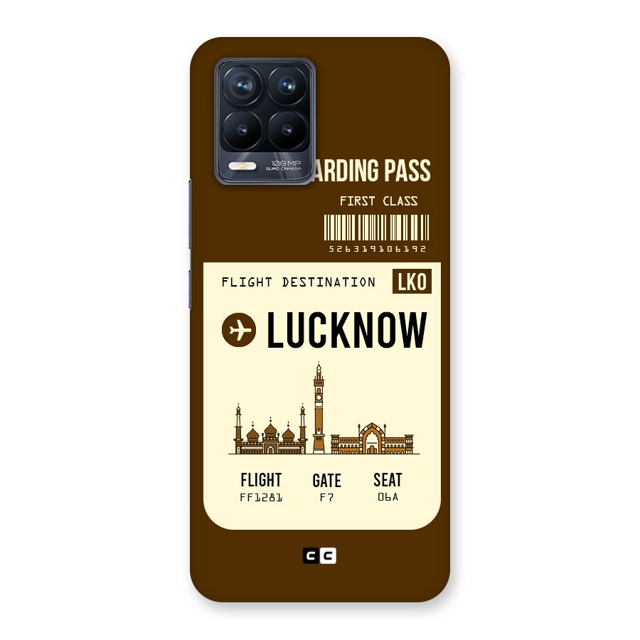 Lucknow Boarding Pass Back Case for Realme 8 Pro