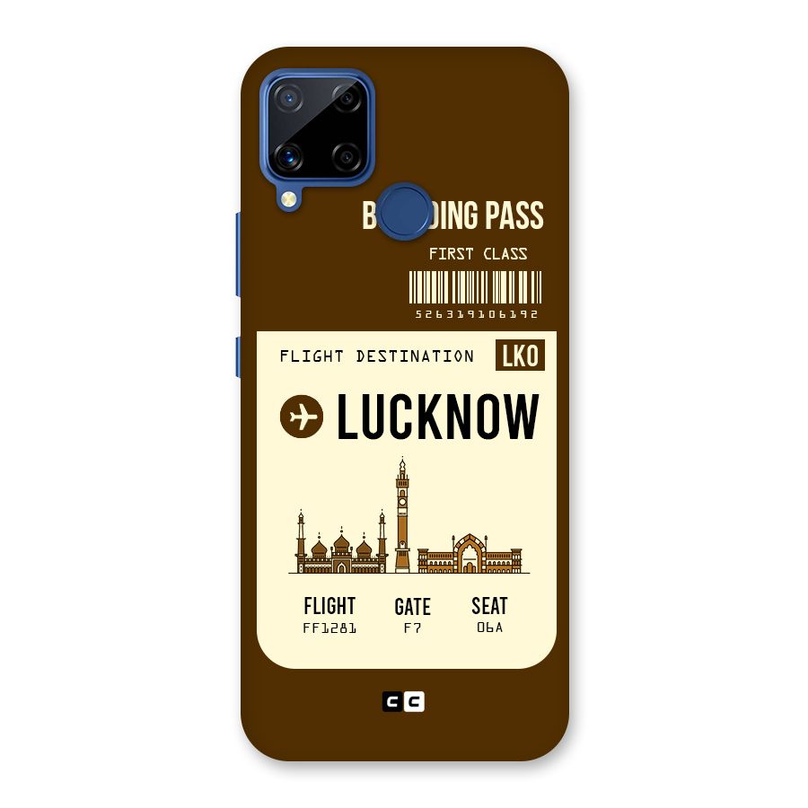 Lucknow Boarding Pass Back Case for Realme C15