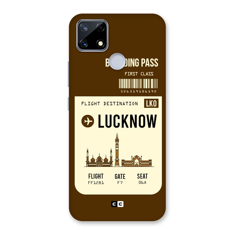 Lucknow Boarding Pass Back Case for Realme Narzo 20