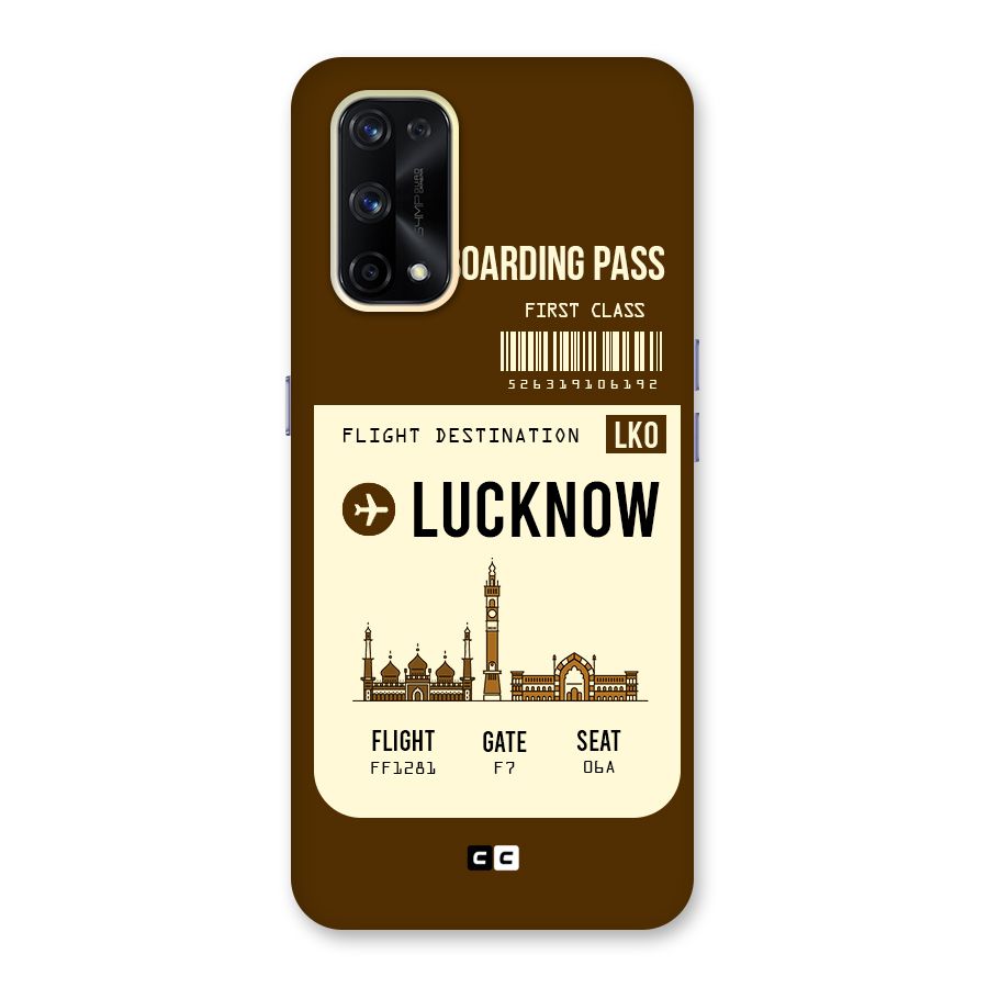 Lucknow Boarding Pass Glass Back Case for Realme X7 Pro