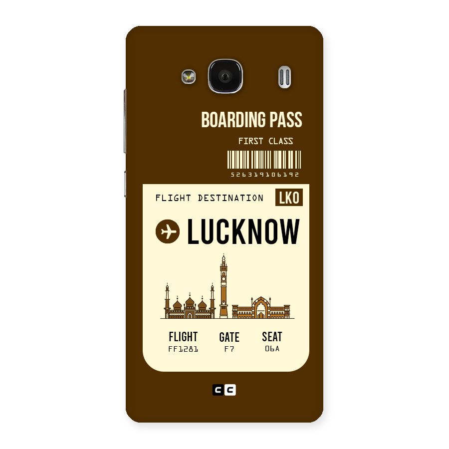 Lucknow Boarding Pass Back Case for Redmi 2s