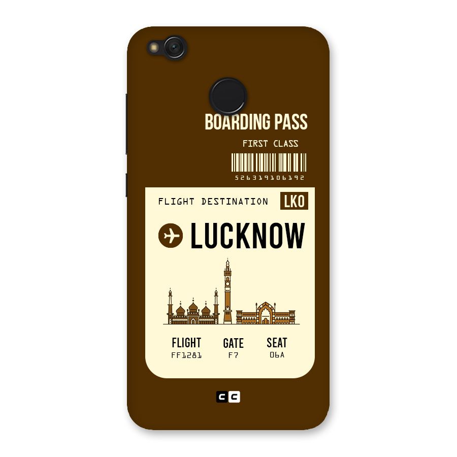 Lucknow Boarding Pass Back Case for Redmi 4